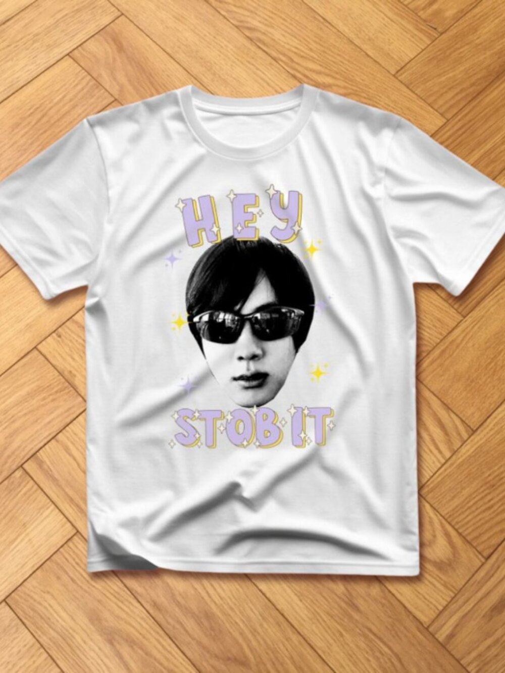 BTS Jin Hey Stob It Funny Meme Graphic Tee